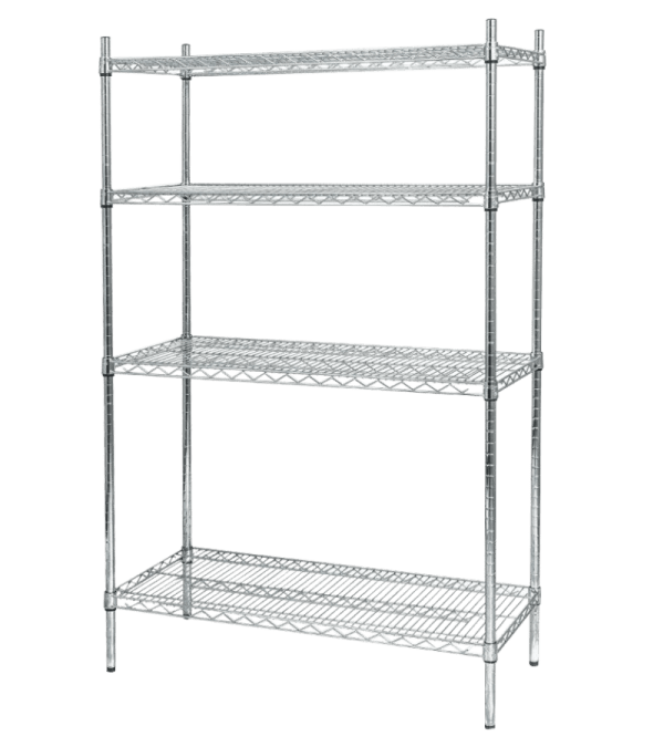 This is an image of a wireshelf by Thorinox. Thorinox is a high-quality stainless steel equipment for restaurants and other types of work stations.