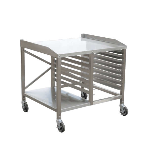 This is an image of an oven support rack by Thorinox. Thorinox is a high-quality stainless steel equipment for restaurants and other types of work stations.