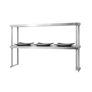 This is an image of a pass-thru overshelf by Thorinox. Thorinox is a high-quality stainless steel equipment for restaurants and other types of work stations.