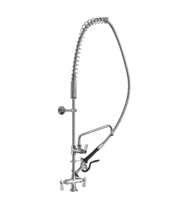This is an image of a faucet by Thorinox. Thorinox is a high-quality stainless steel equipment for restaurants and other types of work stations.