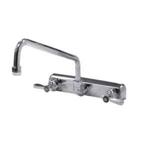 Ceci est une image d'un robinet de garde-manger de Thorinox. Thorinox est un équipement en acier inoxydable de haute qualité destiné aux restaurants et autres types de postes de travail.
