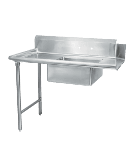 This is an image of a stainless steel soiled dish table by Thorinox. Thorinox is a high-quality stainless steel equipment for restaurants and other types of work stations.