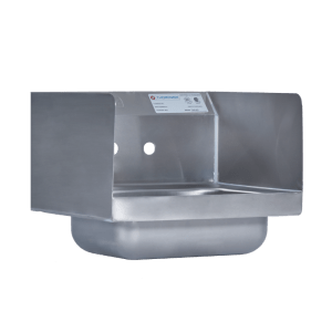 This is an image of a stainless steel standalone hand sink by Thorinox. Thorinox is a high-quality stainless steel equipment for restaurants and other types of work stations.
